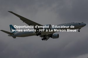 Opportunité d'emploi : Educateur de jeunes enfants - H/F à La Maison Bleue
