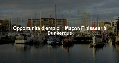 Opportunité d'emploi : Maçon Finisseur à Dunkerque
