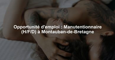 Opportunité d'emploi : Manutentionnaire (H/F/D) à Montauban-de-Bretagne