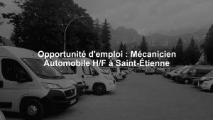 Opportunité d'emploi : Mécanicien Automobile H/F à Saint-Étienne