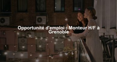 Opportunité d'emploi : Monteur H/F à Grenoble
