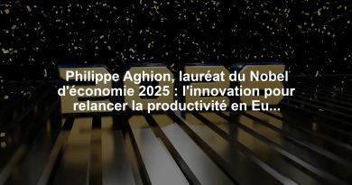 Philippe Aghion, lauréat du Nobel d'économie 2025 : l'innovation pour relancer la productivité en Europe