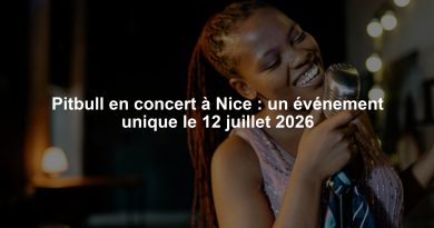 Pitbull en concert à Nice : un événement unique le 12 juillet 2026