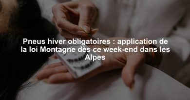 Pneus hiver obligatoires : application de la loi Montagne dès ce week-end dans les Alpes