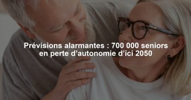 Prévisions alarmantes : 700 000 seniors en perte d’autonomie d’ici 2050