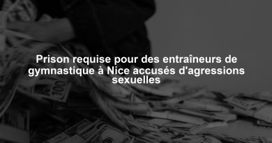 Prison requise pour des entraîneurs de gymnastique à Nice accusés d'agressions sexuelles