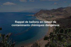 Rappel de ballons en raison de contaminants chimiques dangereux
