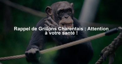 Rappel de Grillons Charentais : Attention à votre santé !
