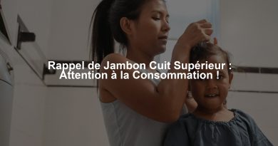 Rappel de Jambon Cuit Supérieur : Attention à la Consommation !