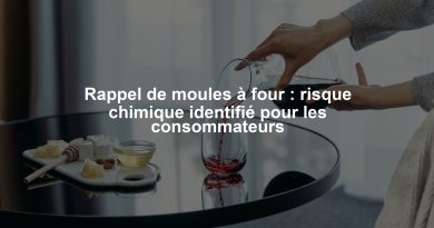 Rappel de moules à four : risque chimique identifié pour les consommateurs