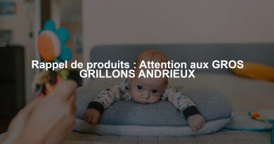 Rappel de produits : Attention aux GROS GRILLONS ANDRIEUX