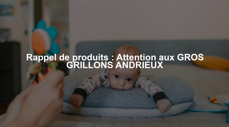 Rappel de produits : Attention aux GROS GRILLONS ANDRIEUX