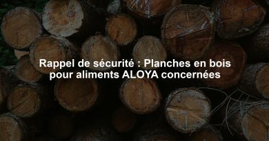 Rappel de sécurité : Planches en bois pour aliments ALOYA concernées