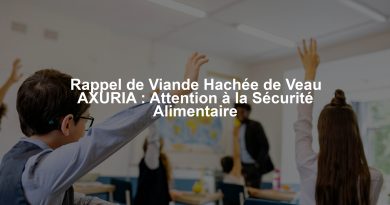 Rappel de Viande Hachée de Veau AXURIA : Attention à la Sécurité Alimentaire