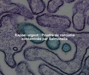 Rappel urgent : Poudre de curcuma contaminée par Salmonella