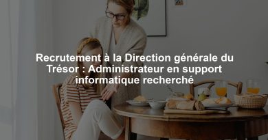 Recrutement à la Direction générale du Trésor : Administrateur en support informatique recherché