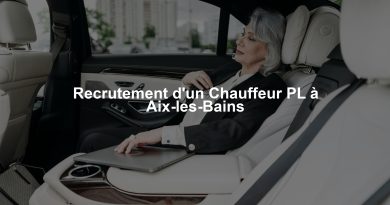 Recrutement d'un Chauffeur PL à Aix-les-Bains