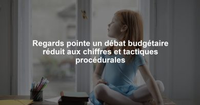Regards pointe un débat budgétaire réduit aux chiffres et tactiques procédurales