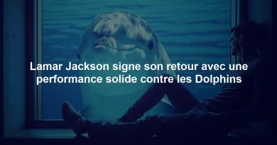 Lamar Jackson signe son retour avec une performance solide contre les Dolphins