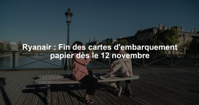 Ryanair : Fin des cartes d'embarquement papier dès le 12 novembre