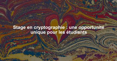 Stage en cryptographie : une opportunité unique pour les étudiants