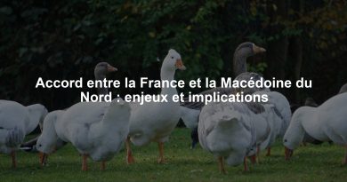 Accord entre la France et la Macédoine du Nord : enjeux et implications