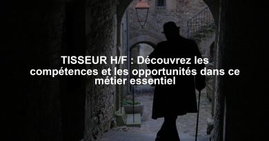 TISSEUR H/F : Découvrez les compétences et les opportunités dans ce métier essentiel