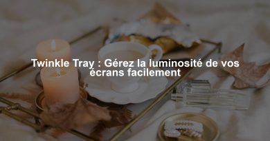 Twinkle Tray : Gérez la luminosité de vos écrans facilement