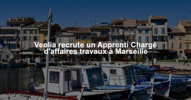 Veolia recrute un Apprenti Chargé d'affaires travaux à Marseille