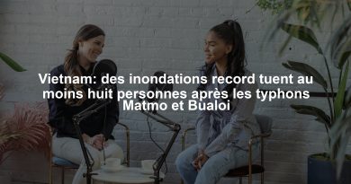 Vietnam: des inondations record tuent au moins huit personnes après les typhons Matmo et Bualoi