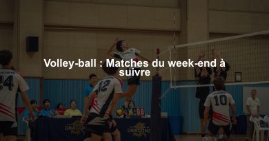 Volley-ball : Matches du week-end à suivre