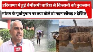 हरियाणा में बेमौसमी बारिश: किसानों की मुश्किलें और विशेषज्ञ की राय
