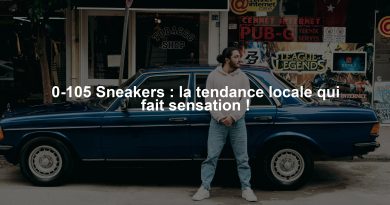 0-105 Sneakers : la tendance locale qui fait sensation !