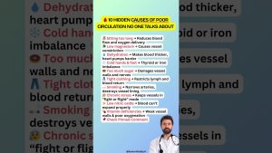 🩸 10 Causes Méconnues de Mauvaise Circulation
