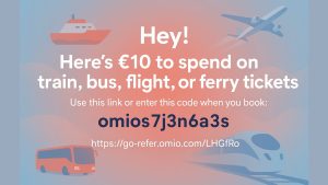 10 € de réduction sur votre première réservation avec Omio !
