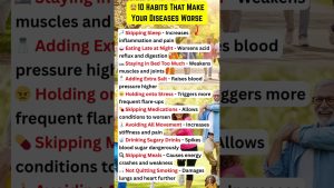 10 Habitudes Qui Aggravent Vos Maladies #ConseilsSeniors