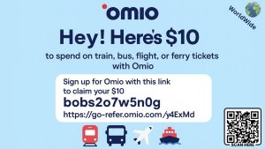 10 $ offerts sur Omio : Code promo bobs2o7w5n0g 2025 !