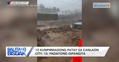 12 Victimes à Canlaon City à Cause du Typhon Tino