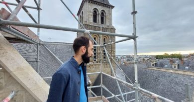 Visite du chantier de restauration de la cathédrale de Laval : état des travaux en cours