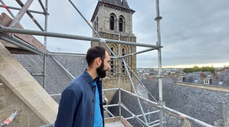 Visite du chantier de restauration de la cathédrale de Laval : état des travaux en cours