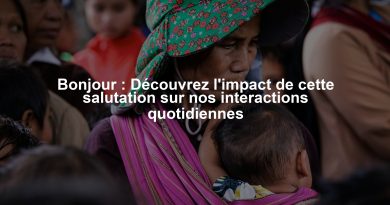 Bonjour : Découvrez l'impact de cette salutation sur nos interactions quotidiennes
