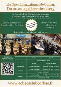 16e Open International de Corbas réduit 50