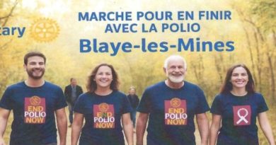 Marche du Rotary Club de Carmaux pour un monde sans polio à Blaye-les-Mines