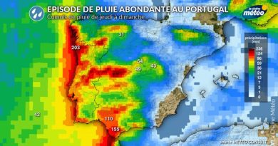 Dépression Claudia : pluies abondantes attendues au Portugal et en Espagne dans les jours à venir