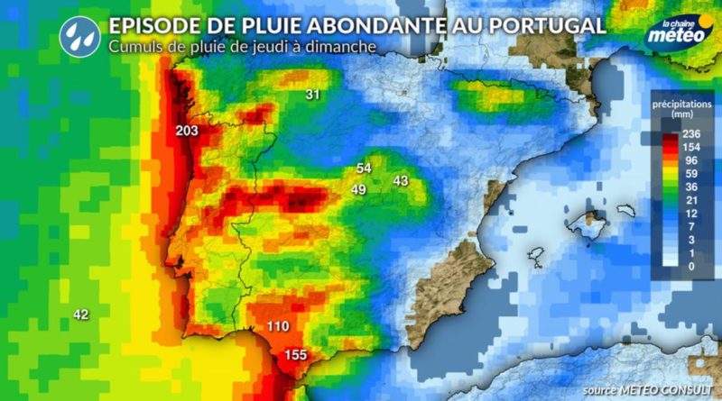Dépression Claudia : pluies abondantes attendues au Portugal et en Espagne dans les jours à venir
