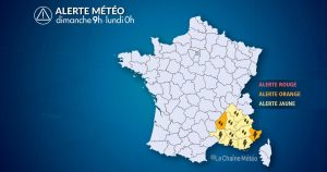 Alerte Météo : Pluies intenses, orages et risque de grêle au sud-est dimanche