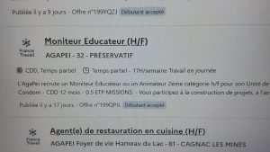 Erreur de l'IA : la ville de Condom remplacée par 'préservatif' sur France Travail