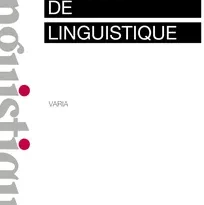 Travaux de linguistique 2025/1 : Publication du numéro 90