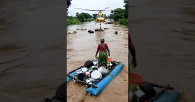 Secours en Hélicoptère lors de la Tempête : Vidéo Virale