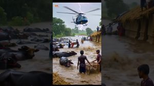 Secours en Hélicoptère lors de la Tempête : Vidéo Virale